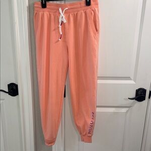 Peloton Kids Peach/White Drawstring Jogger Sweatpants